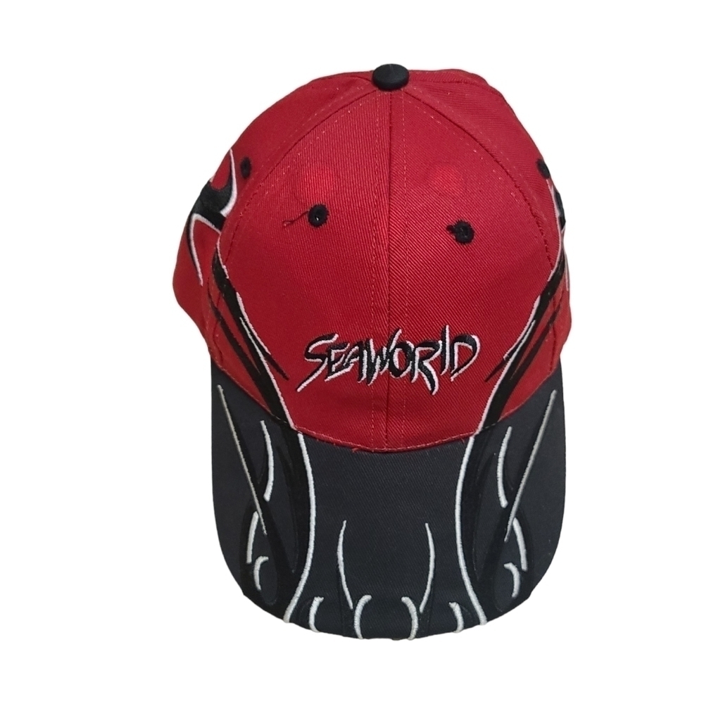 Vintage flames SeaWorld baseball hat